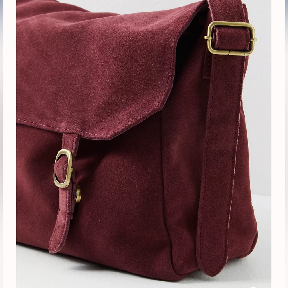 COPY - Free people mulberry suede tote bag